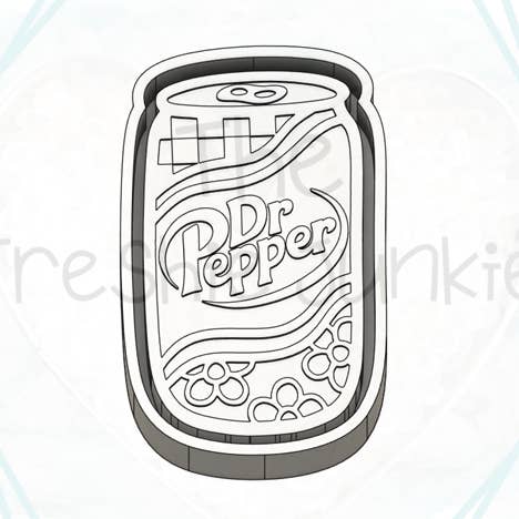*NEW RELEASE* Retro DrPepper Can Freshie Mold for wholesale by The Freshie Junkie, LLC