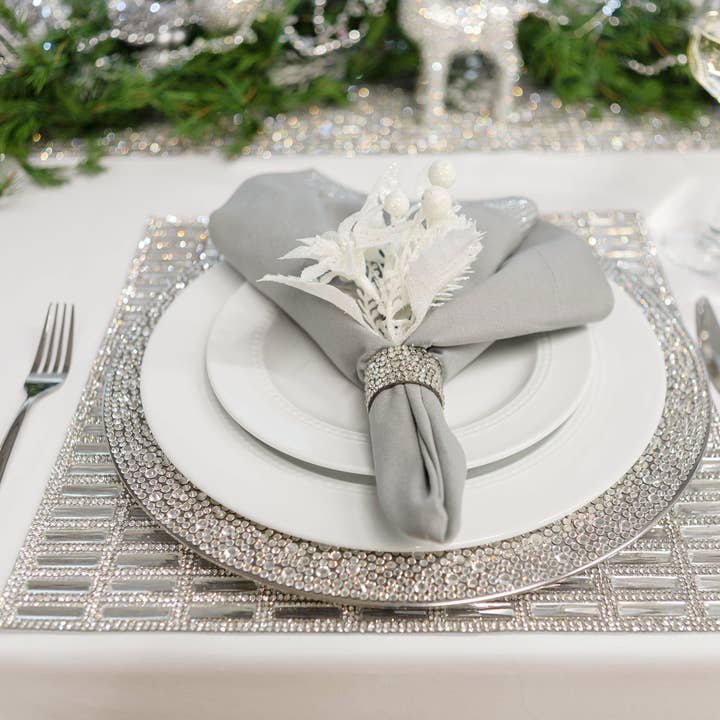 Sparkles Home - Wholesale Napkin ring - Rhinestone Strass Napkin Ring (Set of 4)4