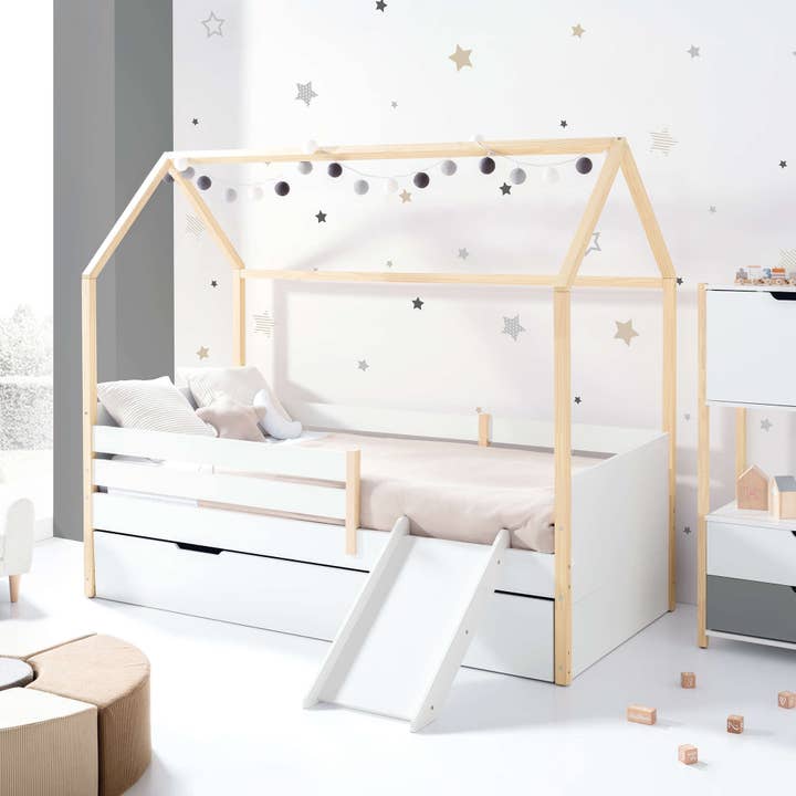 Alondra Baby - Wholesale Bed - Kids & Baby - Montessori bed 90x200 cm with drawer/trundle bed in wood · Sogni XL NB200019