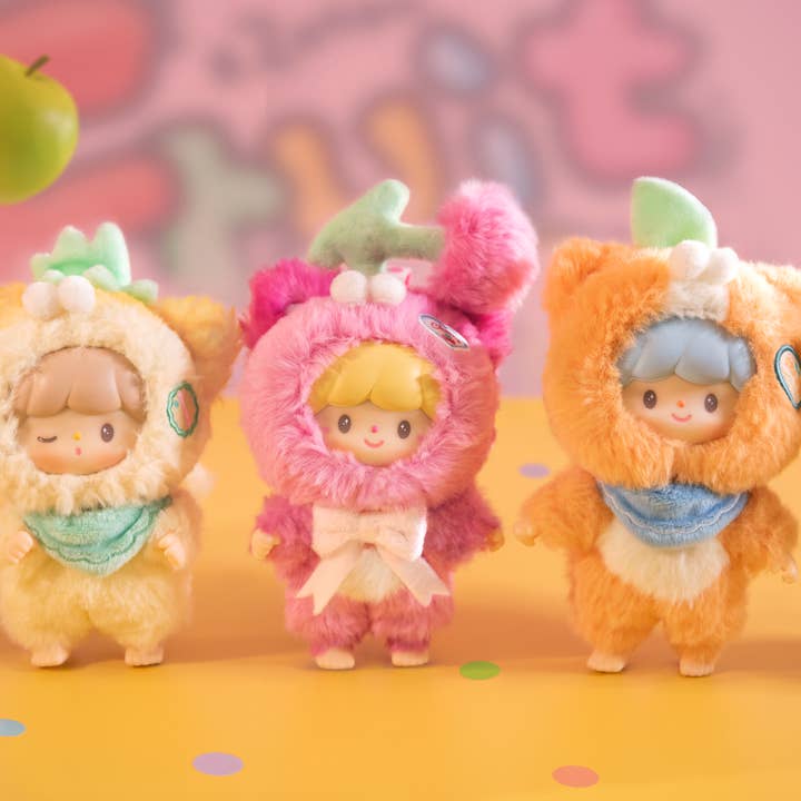 zZoton Ma Petite Fête des Fruits de Chat Peluche Boîte Surprise pour la vente par Momoku