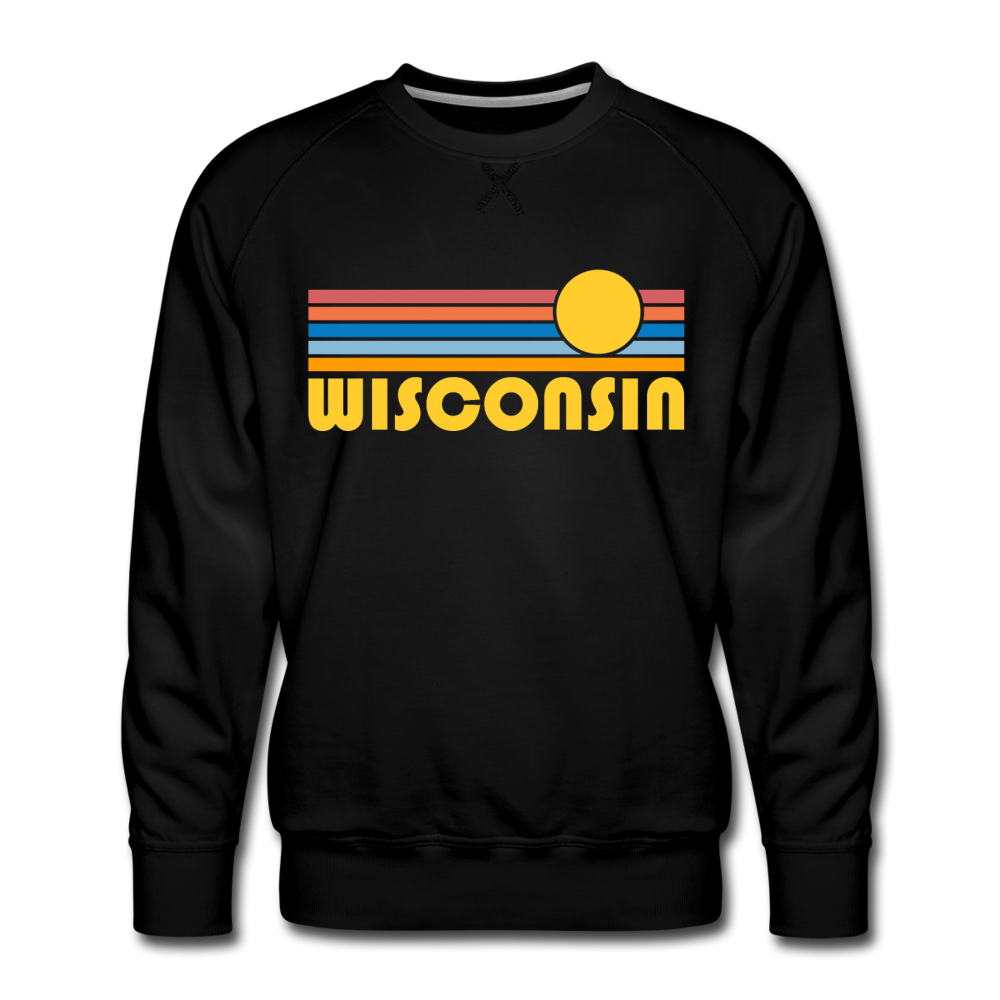 Hey Mountains - Wholesale Graphic Sweatshirt - Unisex - Premium Wisconsin Sweatshirt - Retro Sun2