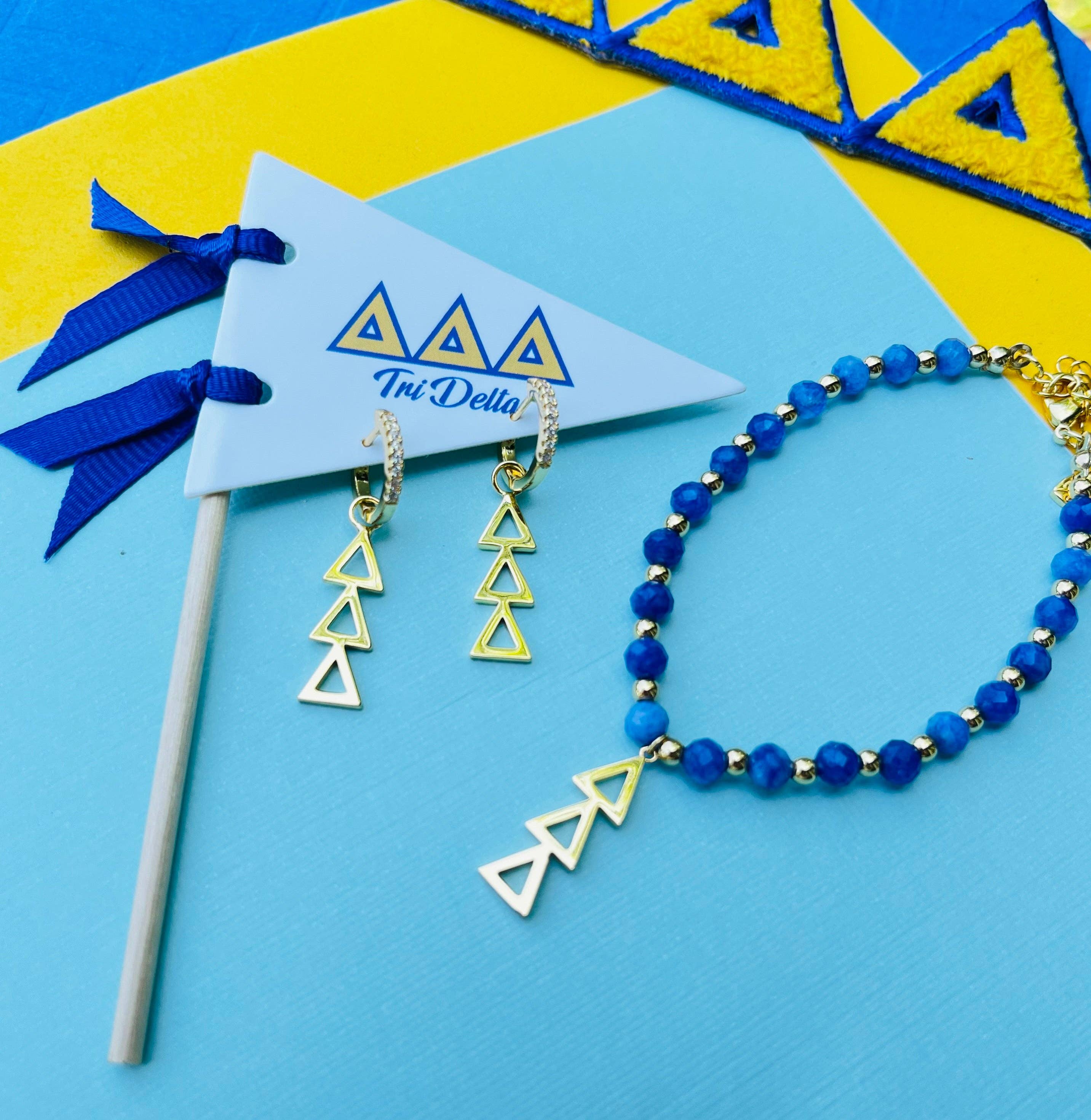 Color Shout - Vente Petits anneaux - Boucles d'oreilles créoles E208 avec lettres grecques de sororité28