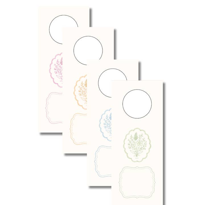 Duncan Sister Designs - Wholesale Wine Gift Bag - Floral Motif Wine Bottle Gift Tags – Set of 6, USA Made3