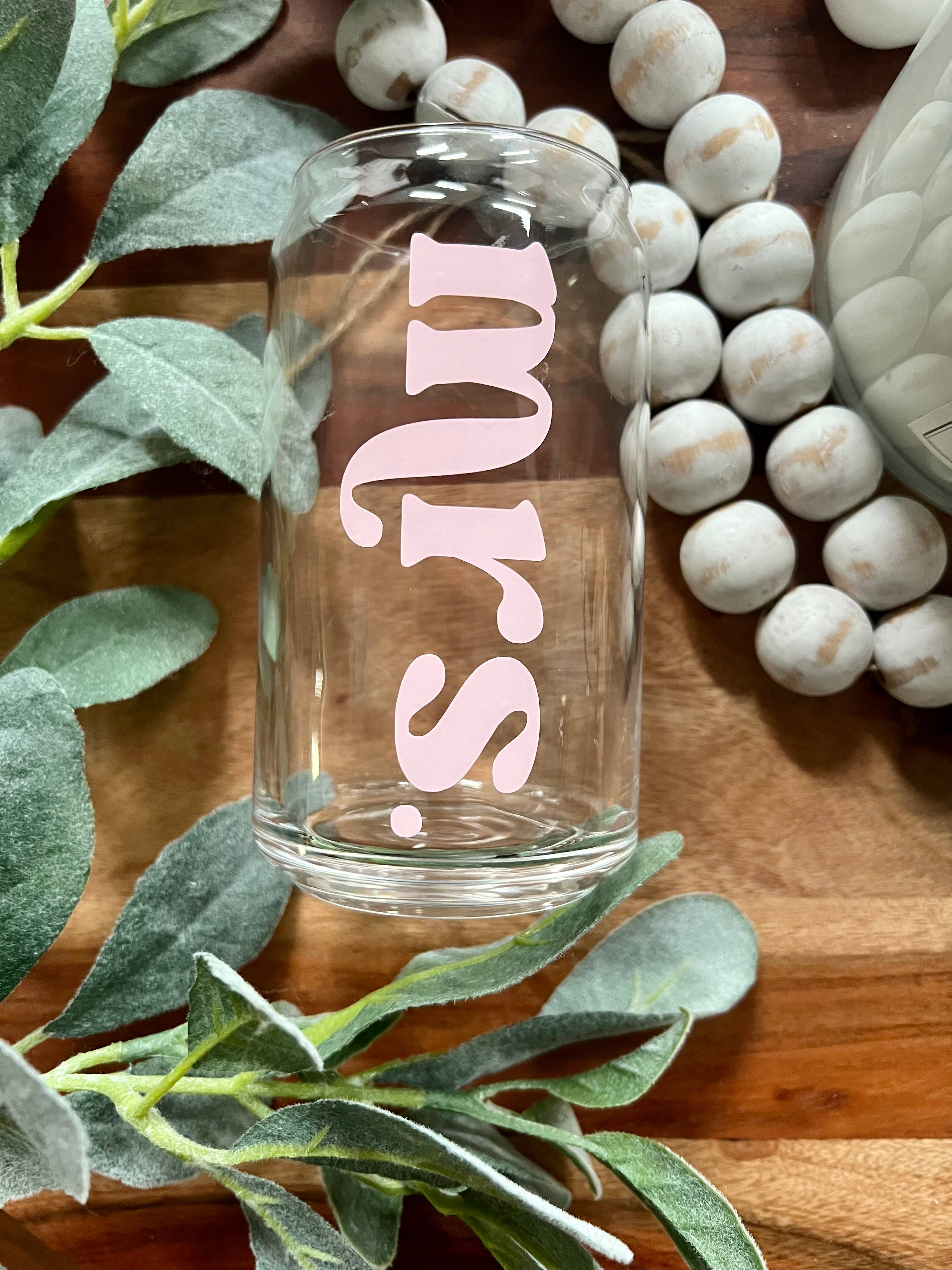 Boho Sips – wholesale Drinking glass/cup – Wedding Can Glass, Wife, Bride, Bridesmaids, Bachelorette5