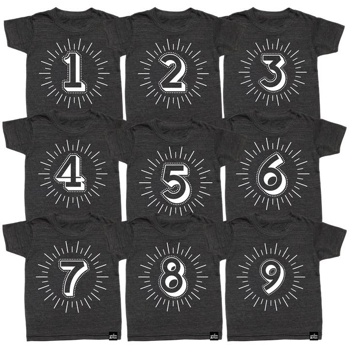 T-shirt numéro de jalon pour la vente par Whistle & Flute Clothing