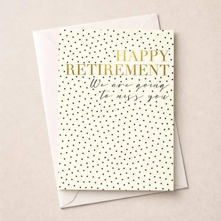Large Retirement Card - Going To Miss You for wholesale by Hammond Gower Publications Ltd