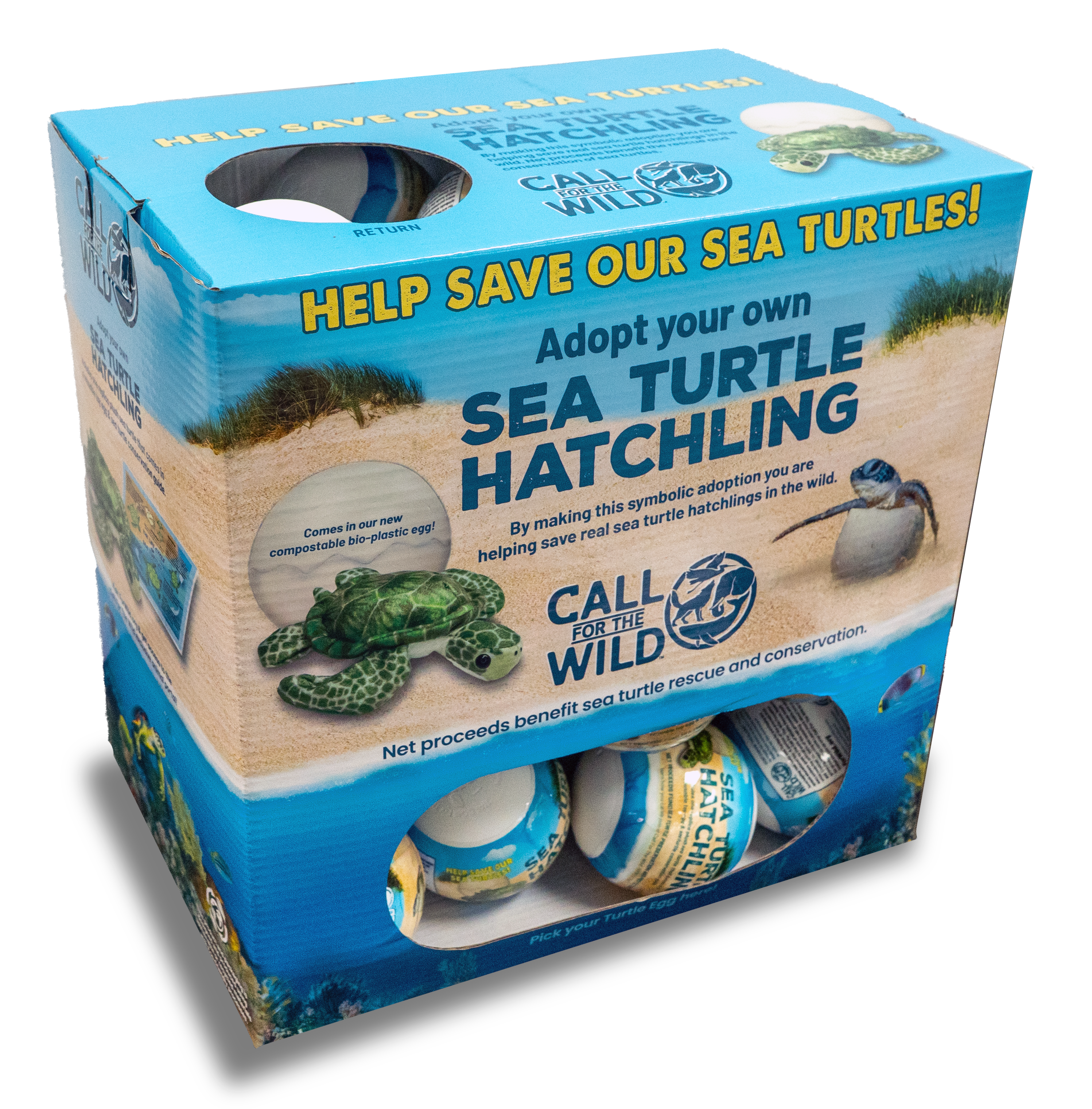 Call For The Wild - Wholesale Retailer Display - Kids & Baby - Sea Turtle Hatchling Point of Sale Display2