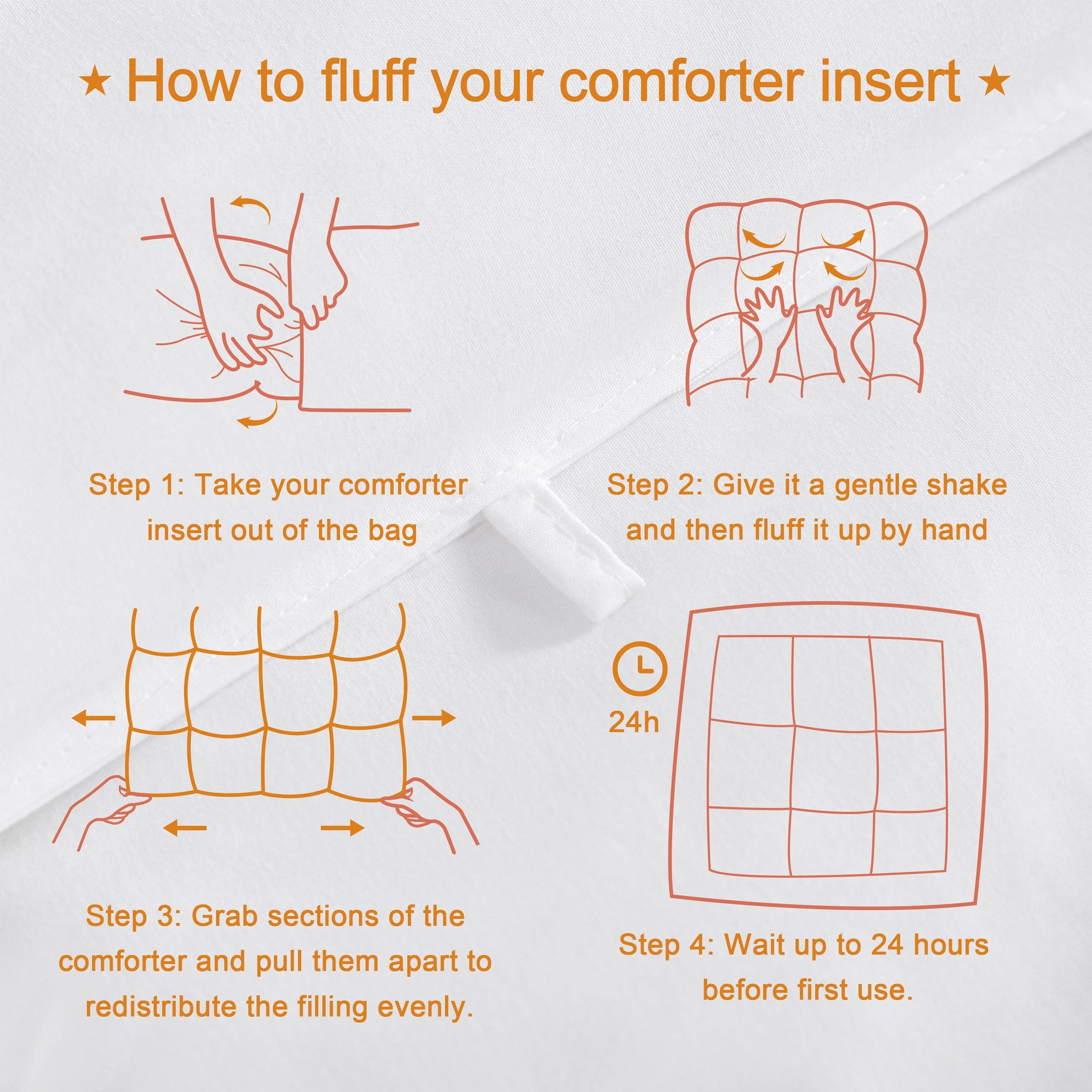 Bay & Loom - Wholesale Down Comforter - All Seasons Comforter Duvet Insert5