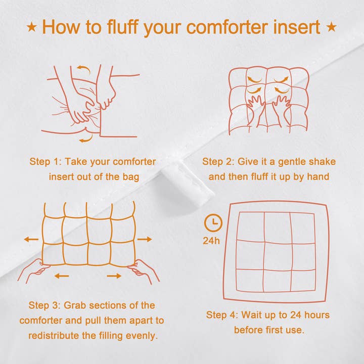 Bay & Loom - Wholesale Down Comforter - All Seasons Comforter Duvet Insert5