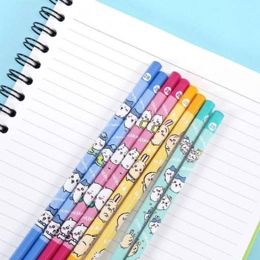 K-Wonderland - Wholesale Pencil - Chiikawa Character Pencil Set – 5 pcs / 10 pcs8