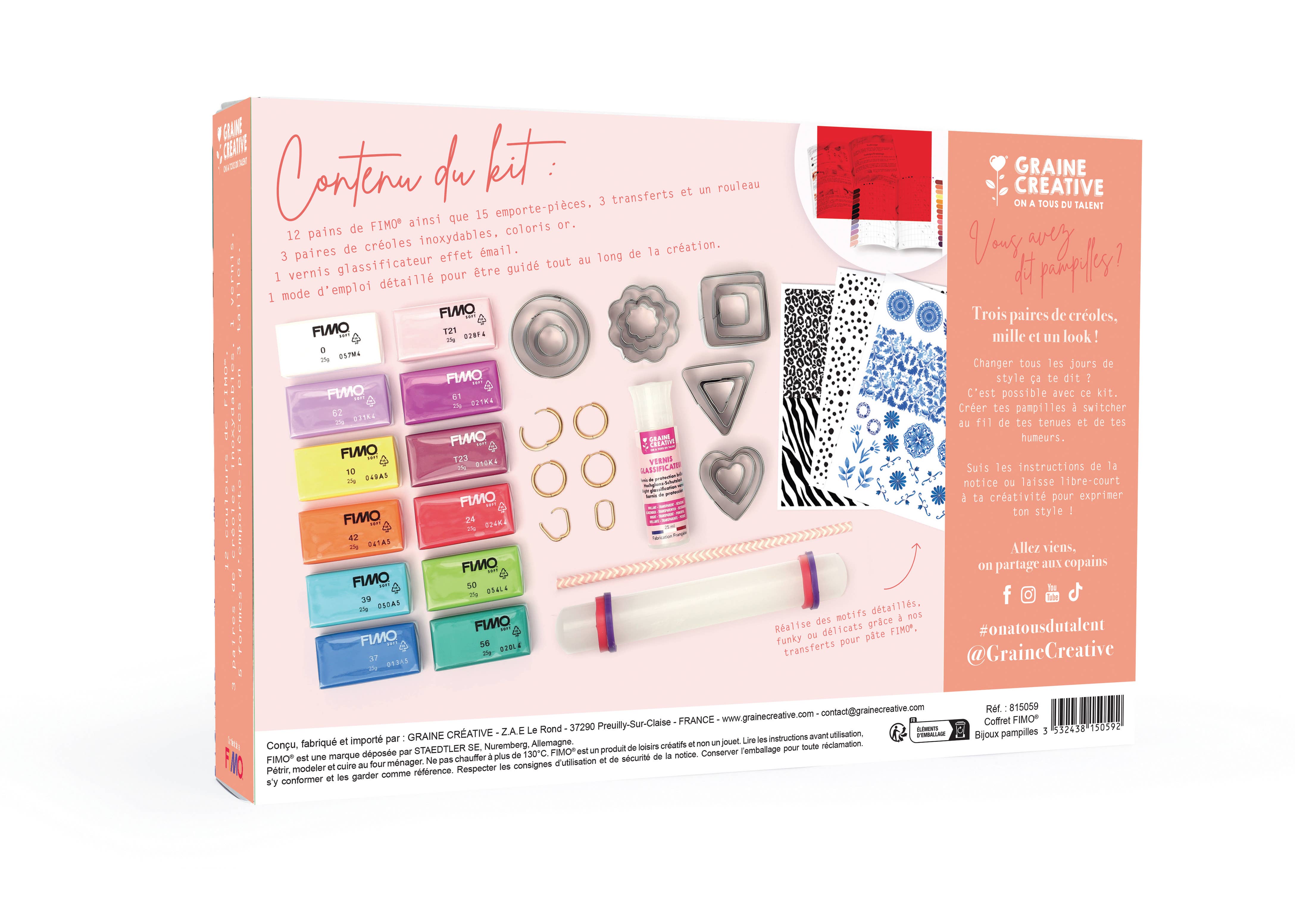 Graine Créative - Wholesale DIY Craft Kit - FIMO JEWELRY BOX WITH INTERCHANGEABLE CHARMS1