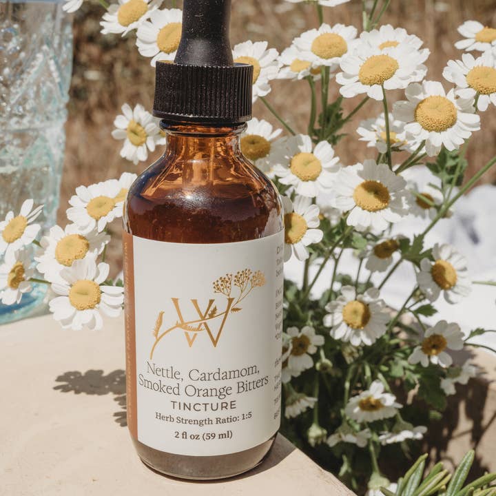 Wilderness Maven Apothecary - Wholesale Tincture - Nettle, Cardamom, Smoked Orange Bitters3
