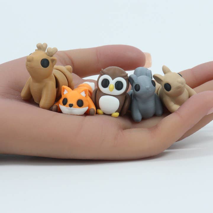 MrSpinner - Wholesale Fidget Toy - Kids - 3D Printed Animals – Adventure Minis Woodland Set Fidget Toy1