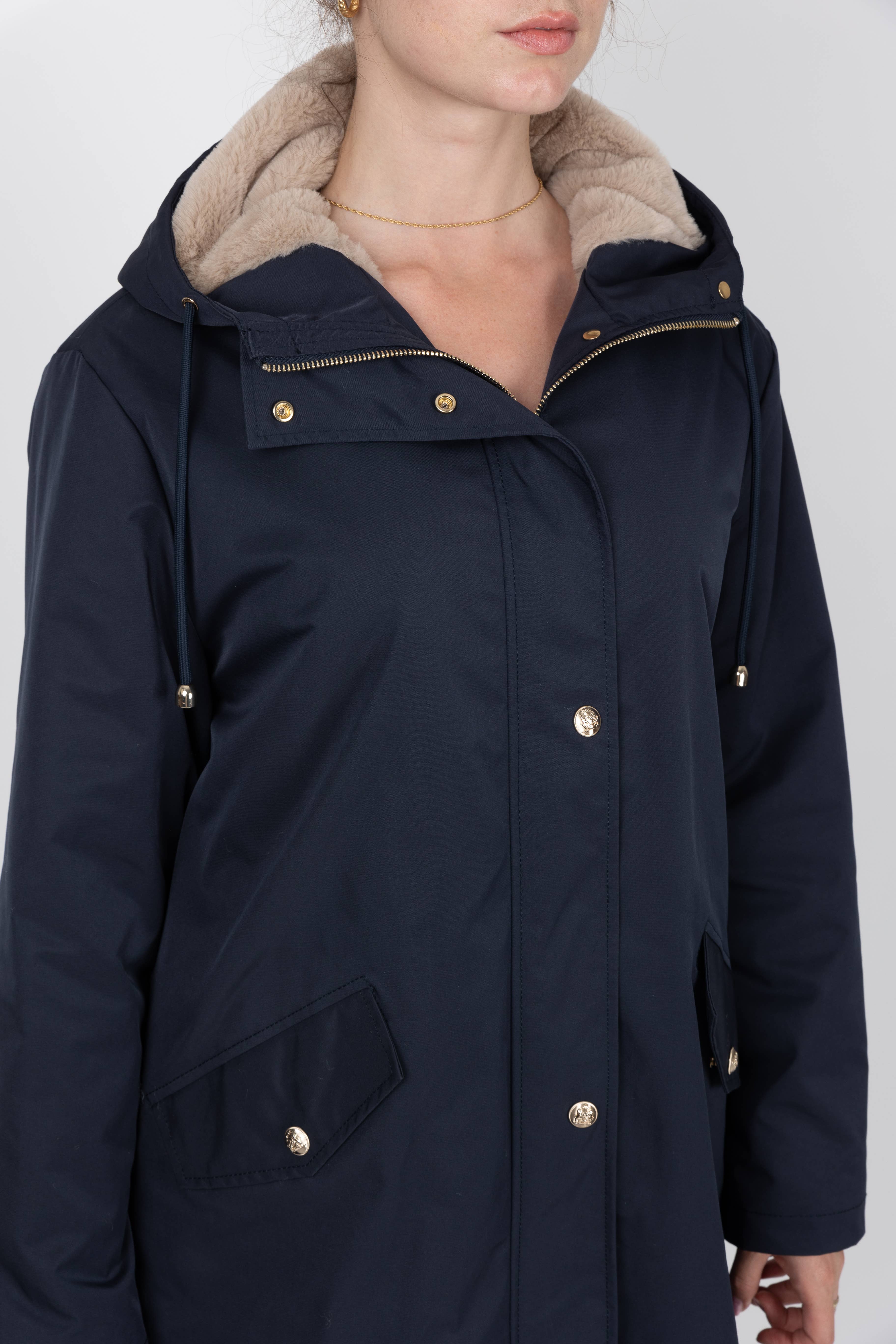 KZELL PARIS - Wholesale Parka - Women's - HOODED PARKA WITH FAUX FUR LINING15