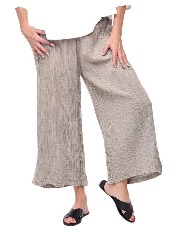 Tulip Clothing - Wholesale Pants - Women's - VCG115 Palazzo Pant in Elephant