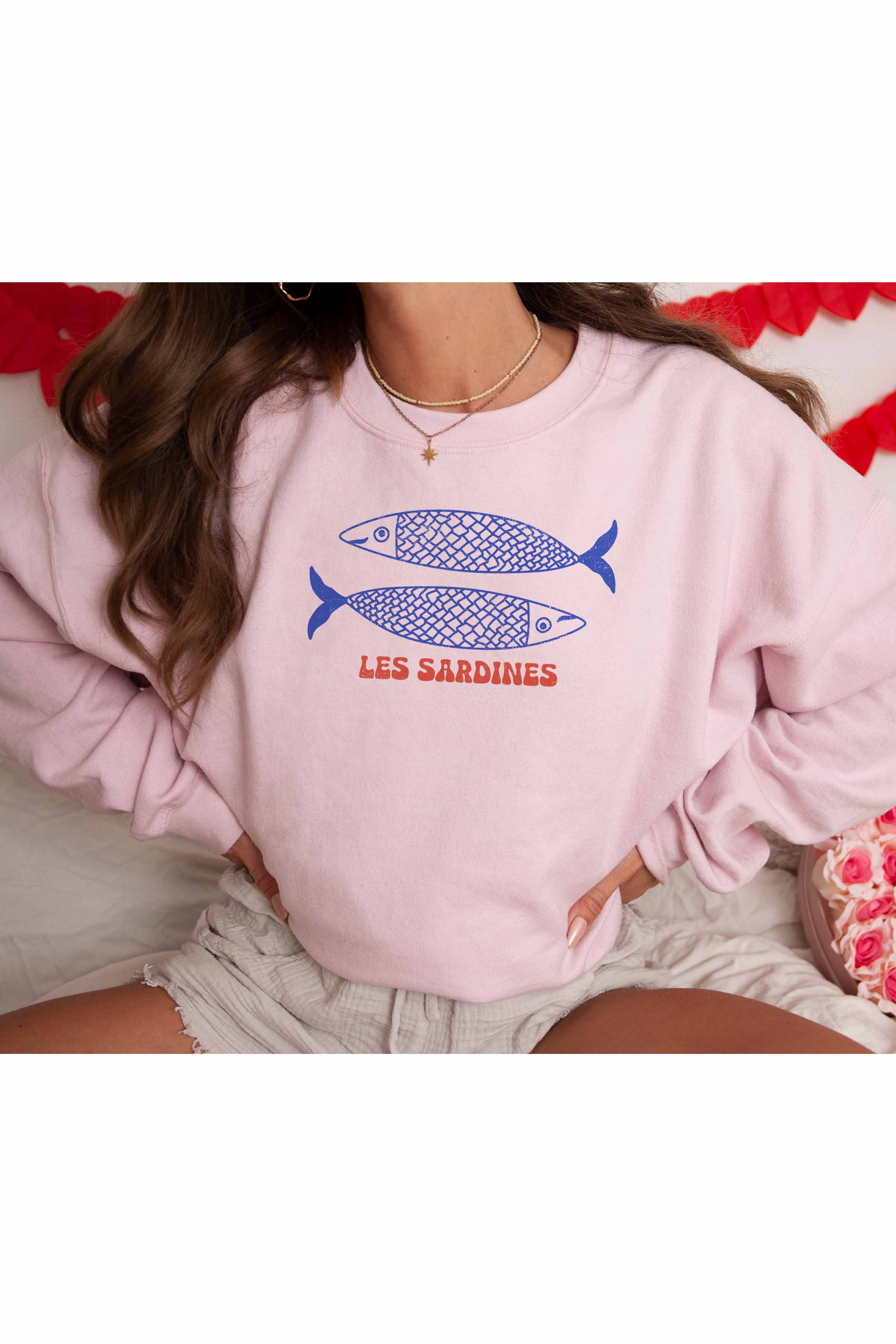 GOOD DAY STREET - Wholesale Grafisch sweatshirt - Dames - GOOD DAY STREET Les Sardines oversized sweatshirt2
