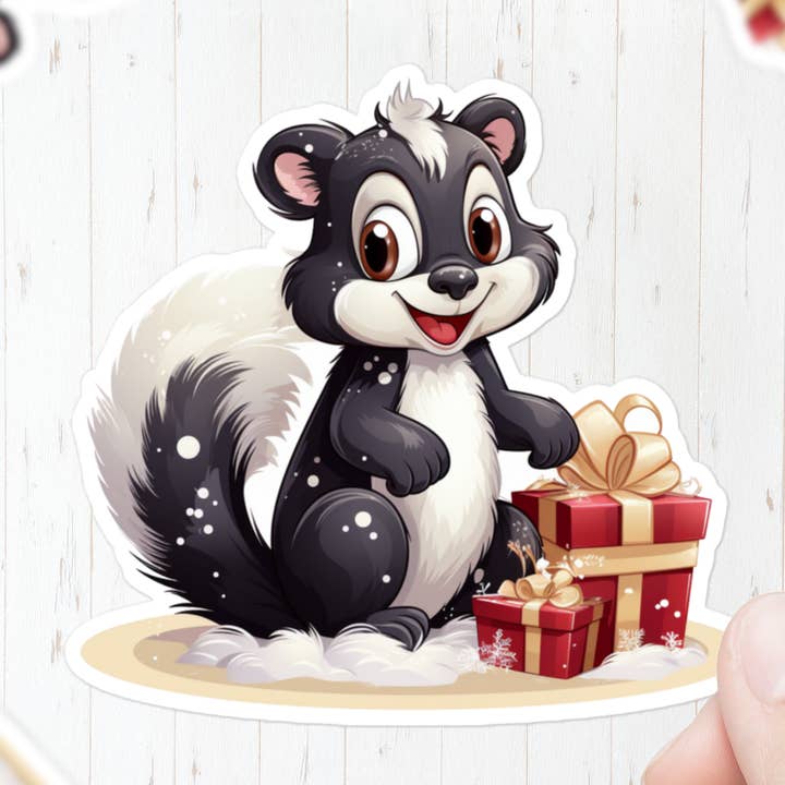 Sticker Skunk voor Kerstmis voor wholesale door Mystical Clarity