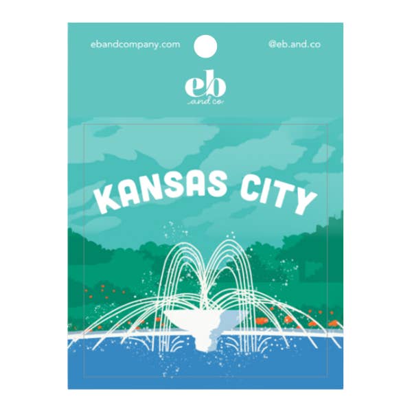 Autocollant de Kansas City - Ville des Fontaines pour la vente par EB and Co.