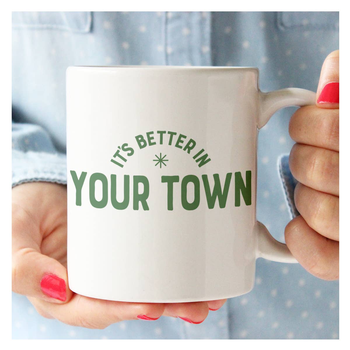 Rock Scissor Paper - Wholesale Coffee Mug - Personalized City Mug, It's Better In, name drop design4