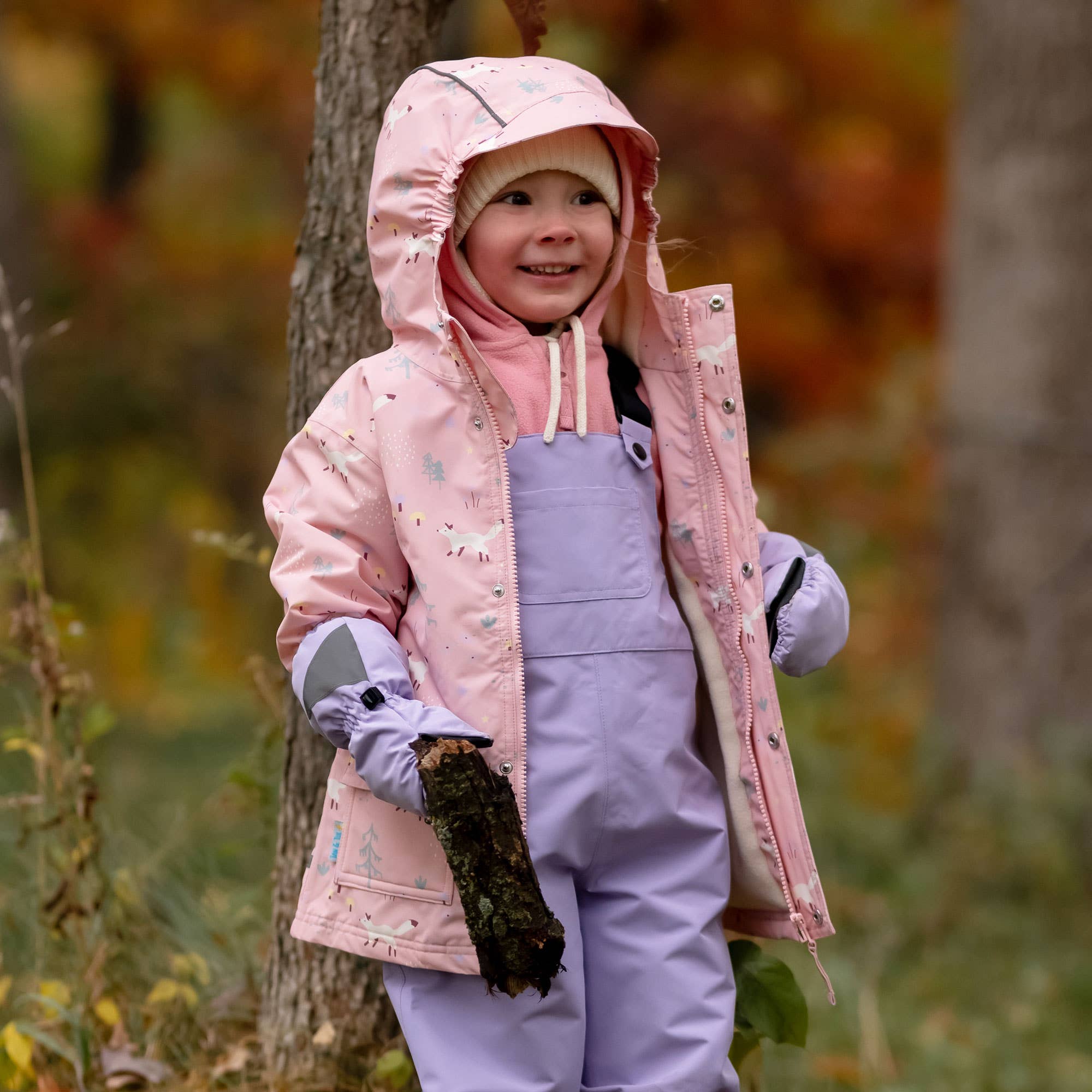 Jan & Jul - Wholesale Mittens - Kids - Lavender | Cozy-Dry Waterproof Rain Mittens2