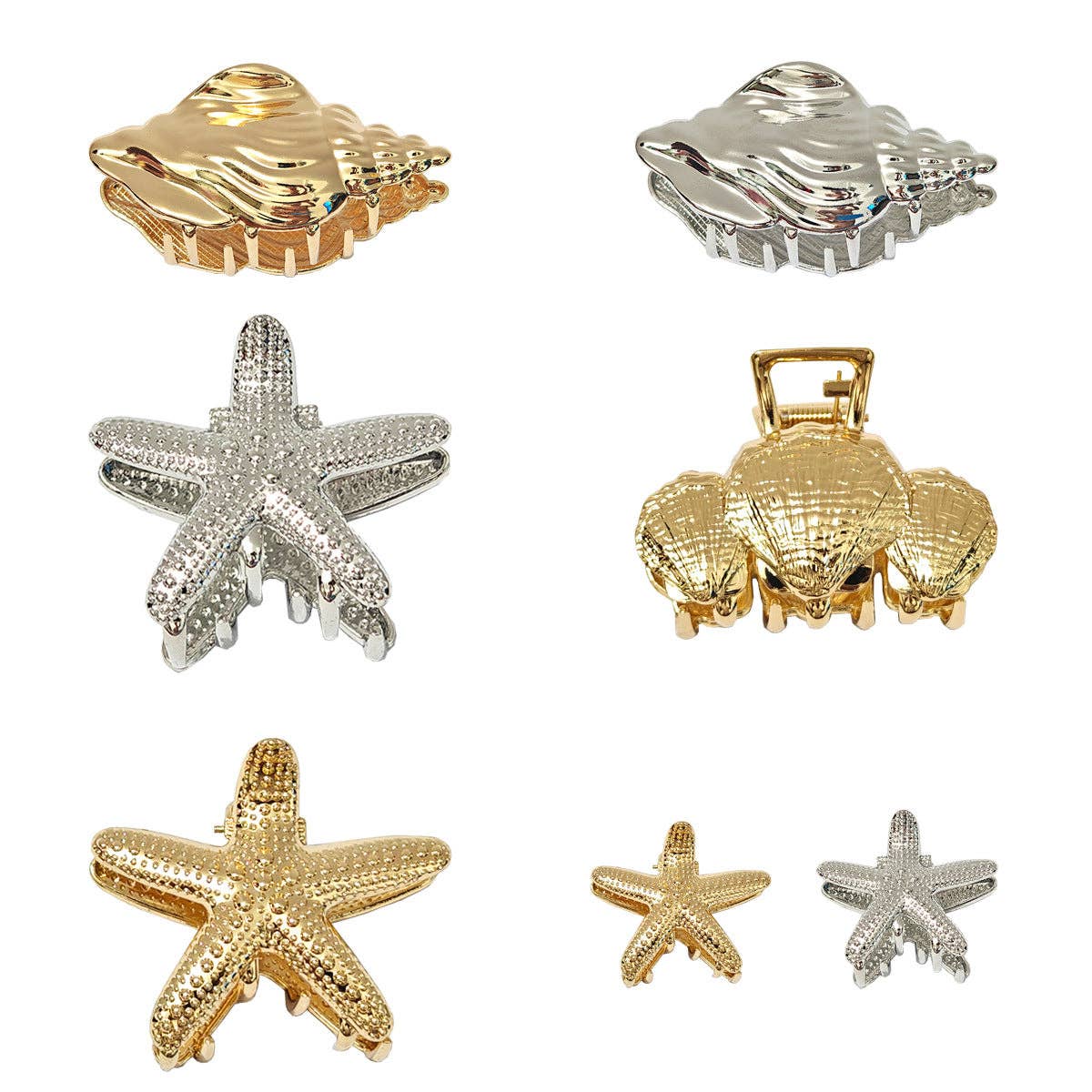 Dipped Shop - Wholesale Hair Clip - Women's - Versatile Conch Shell Hair Claw Clip DP25D89511