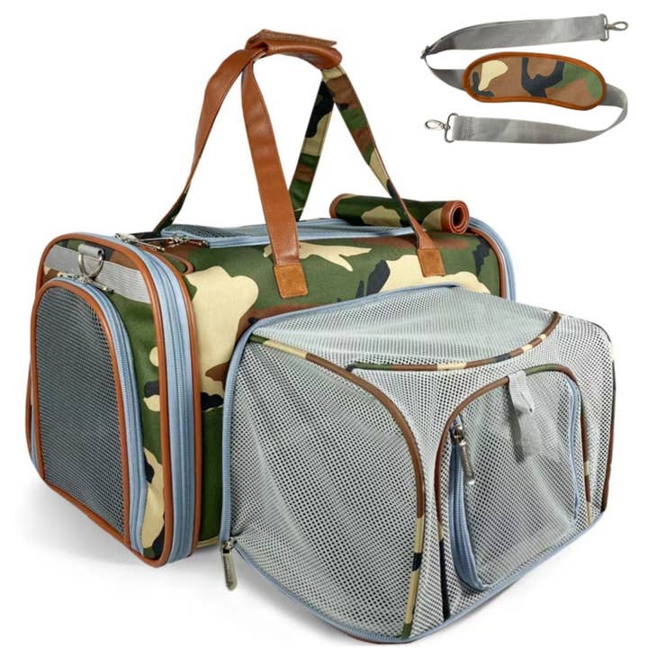 Mr. Peanut's - Wholesale Pet Carrier - Cat/Dog - Mr. Peanut's Gold Series Standard Size Airline Compliant Expandable Pet Carrier - Prints Edition4