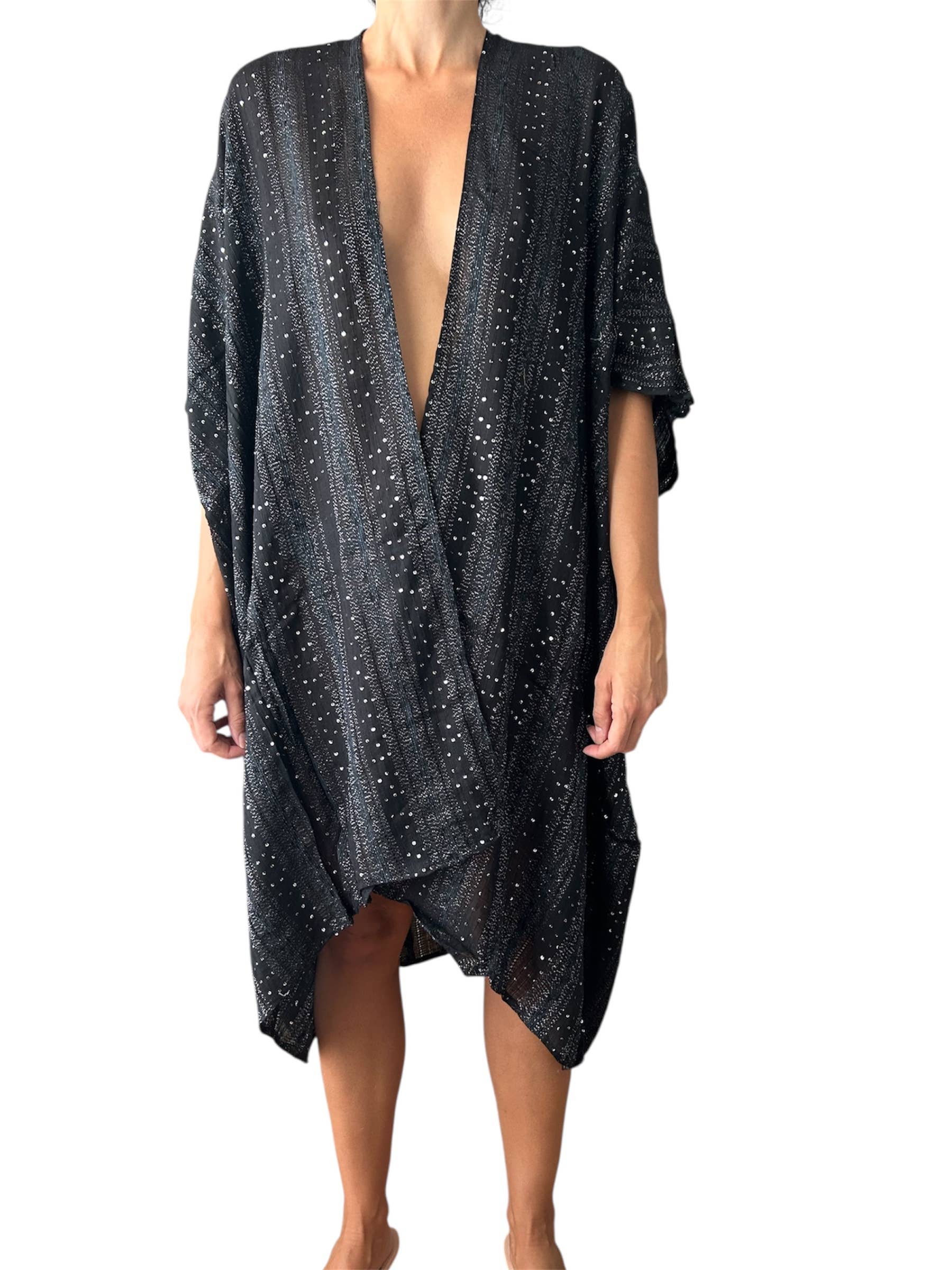 GIANIN – Großhandel Kaftan – Damen – Kimono-Kaftan mit Pailletten für Damen0