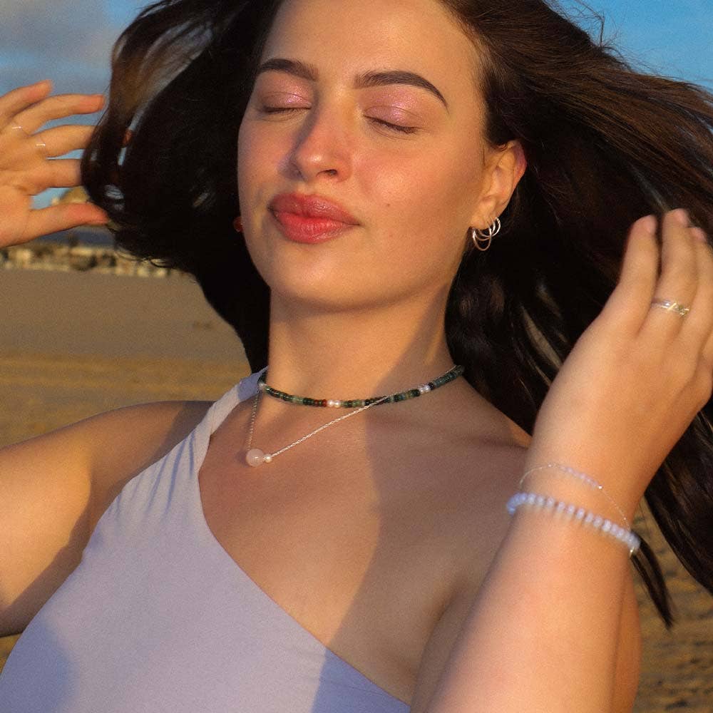 Koi Atelier - Wholesale Beaded/Pearl Necklace - Down to Earth necklace silver2