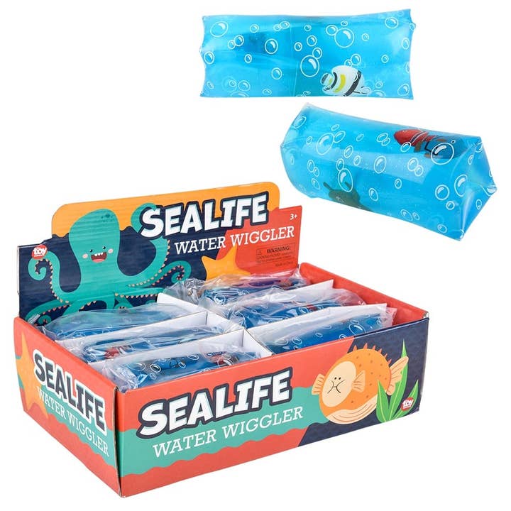 JUMBO SEALIFE WATER WIGGLER 5" LLB kids toys for wholesale by La Luna Bella - Toys