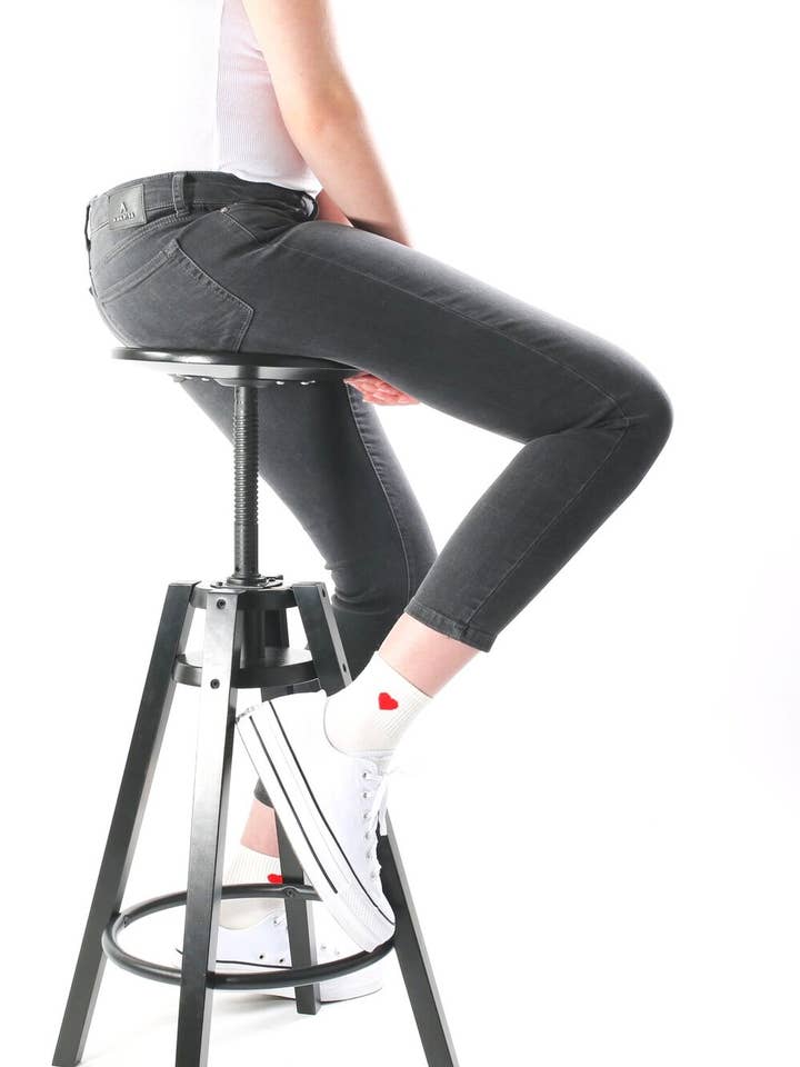 Skinny crop jean ~ THE GIGI/dark grey for wholesale by Amarisa