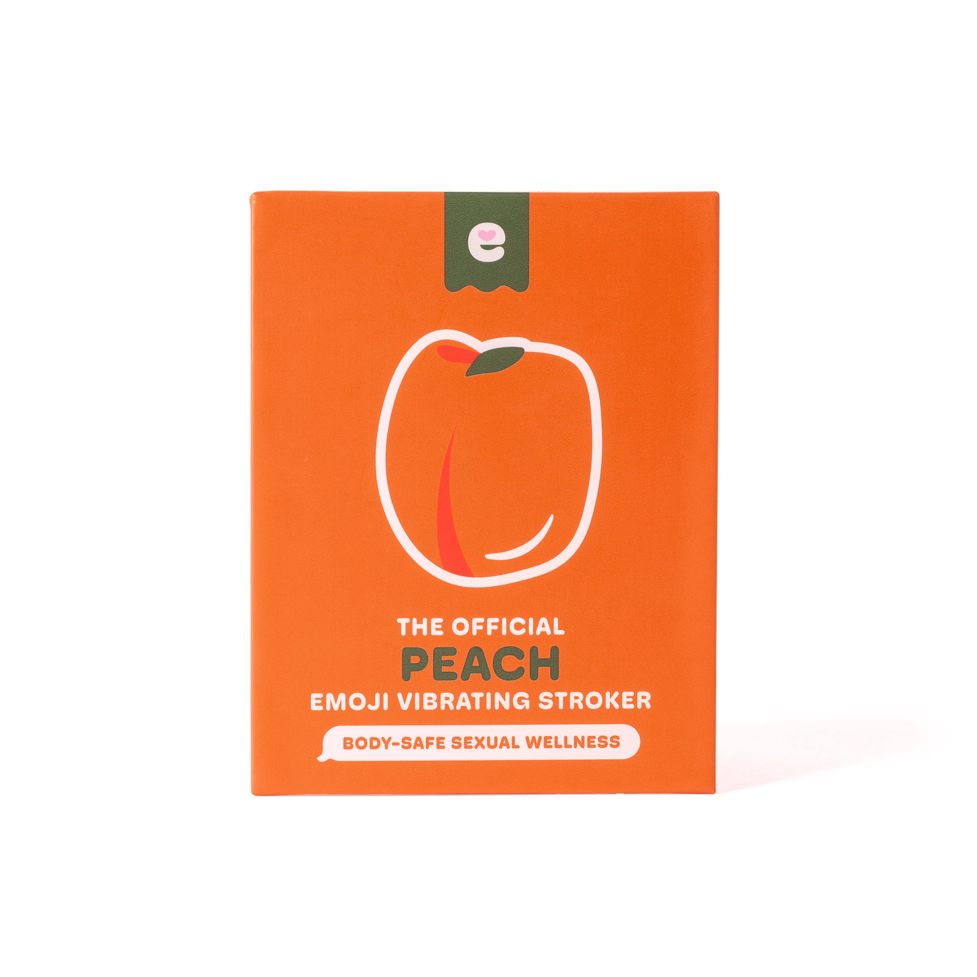 Emojibator - Wholesale Sex Toy - Peach Vibrating Stroker5