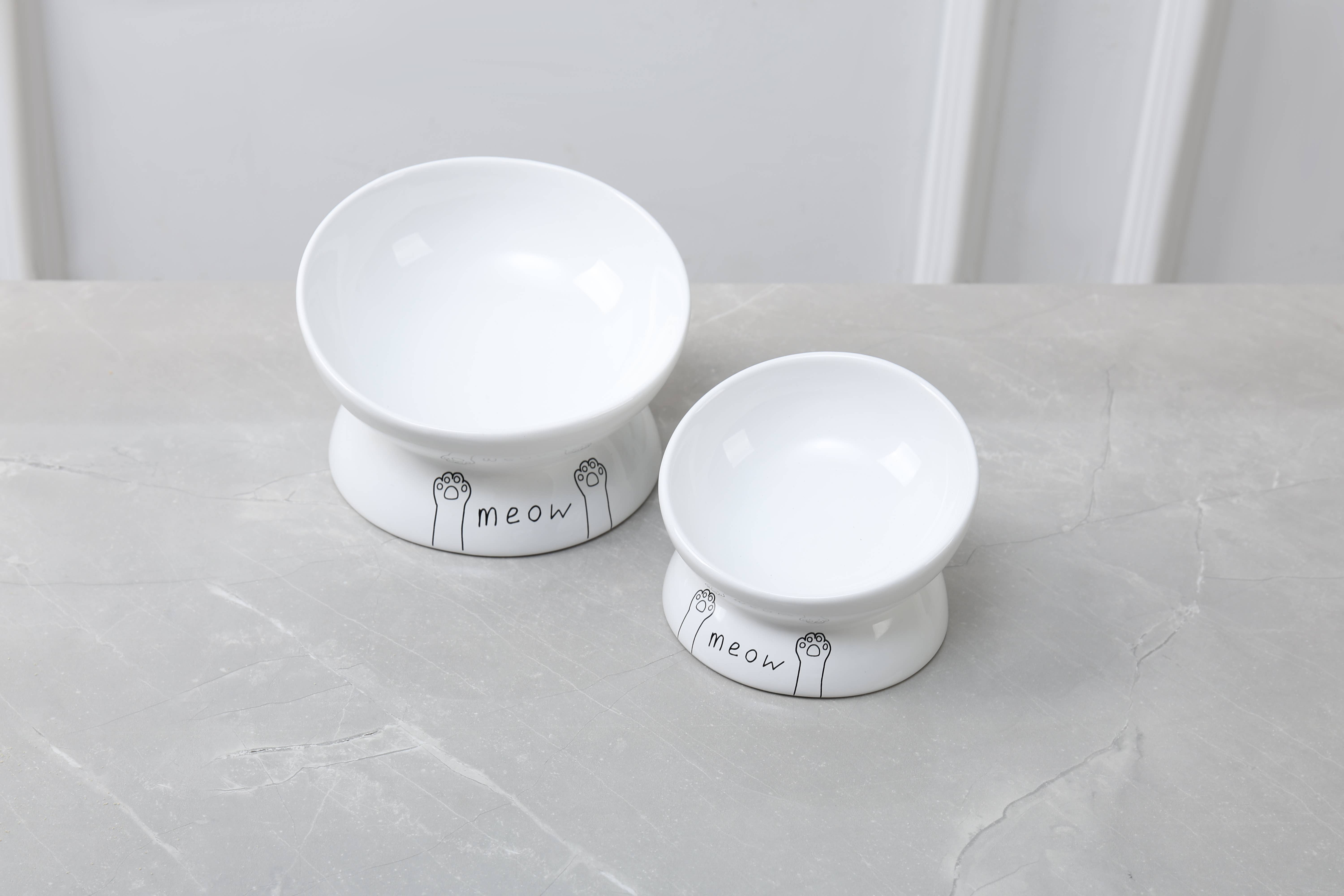 Park Life Designs - Wholesale Pet Elevated Bowl - Cat/Dog - Meow Elevated Ceramic Cat Dish - Ideal For Food Or Water11