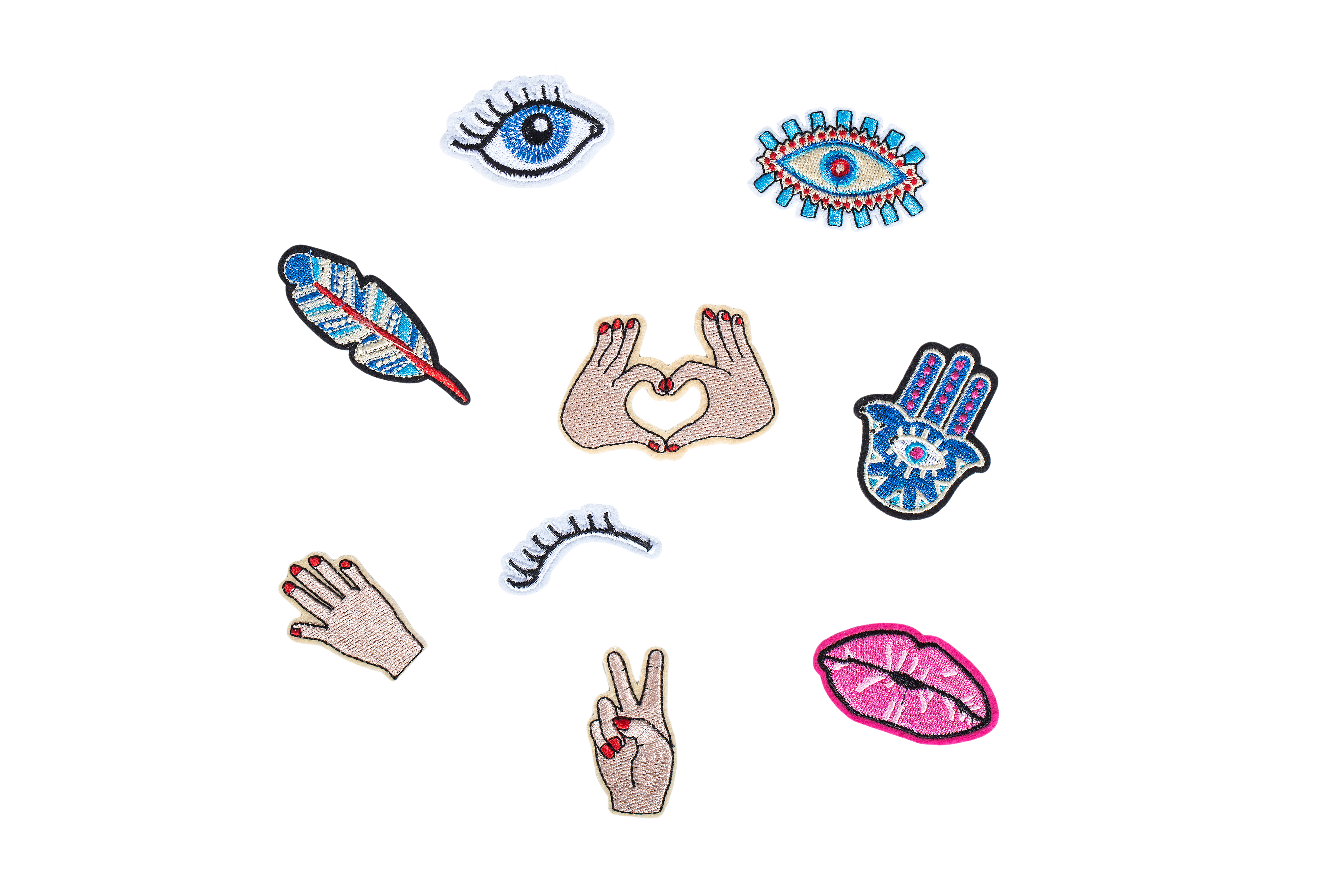 CARALI / MYC Paris – wholesale Lapp – Set med 100 strykpåser i bohemisk stil2