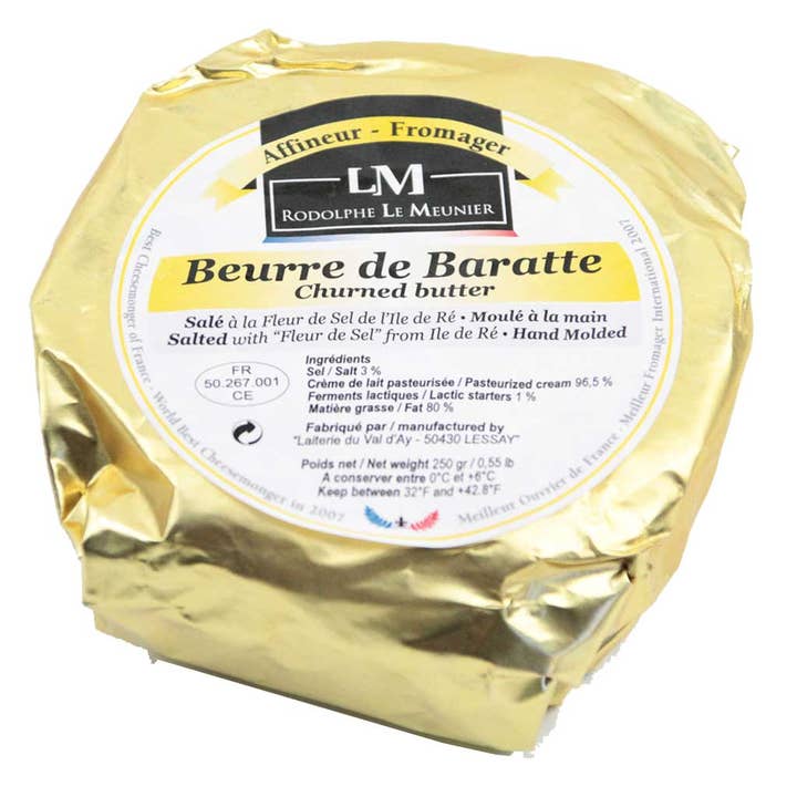 Beurre de Baratte (Salted Butter) for wholesale by Nicola's Marketplace