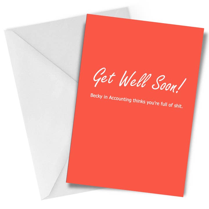 Carte de vœux Becky in Accounting pour la vente par Chart Design