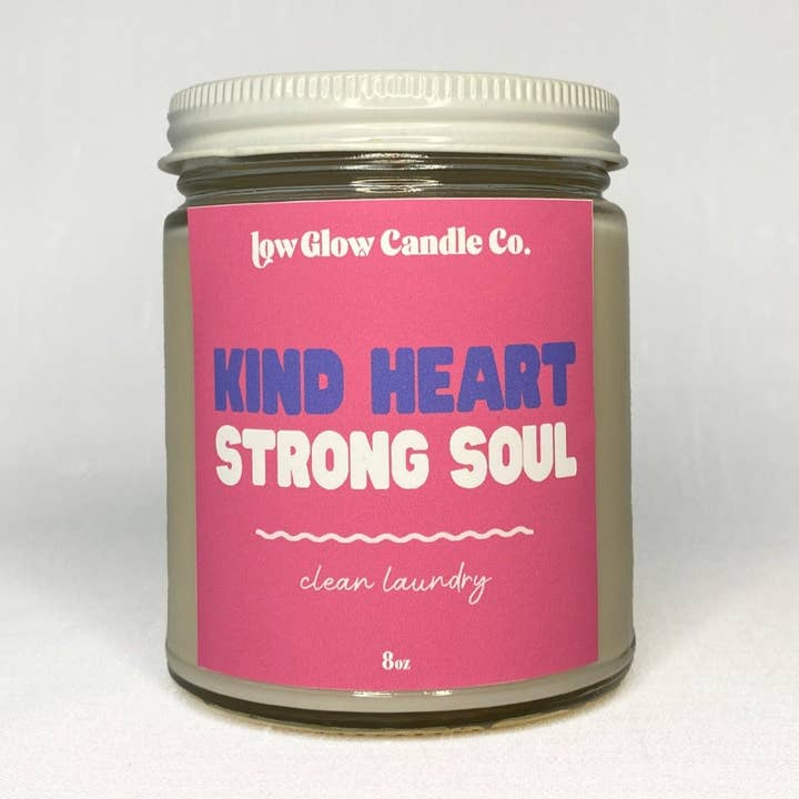 Kind Heart Strong Soul Candle for wholesale by Low Glow Candle Co