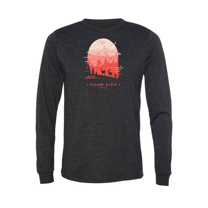 Camicia a maniche lunghe Retro Terrain per la vendita all'ingrosso da parte di Nature Bound Co