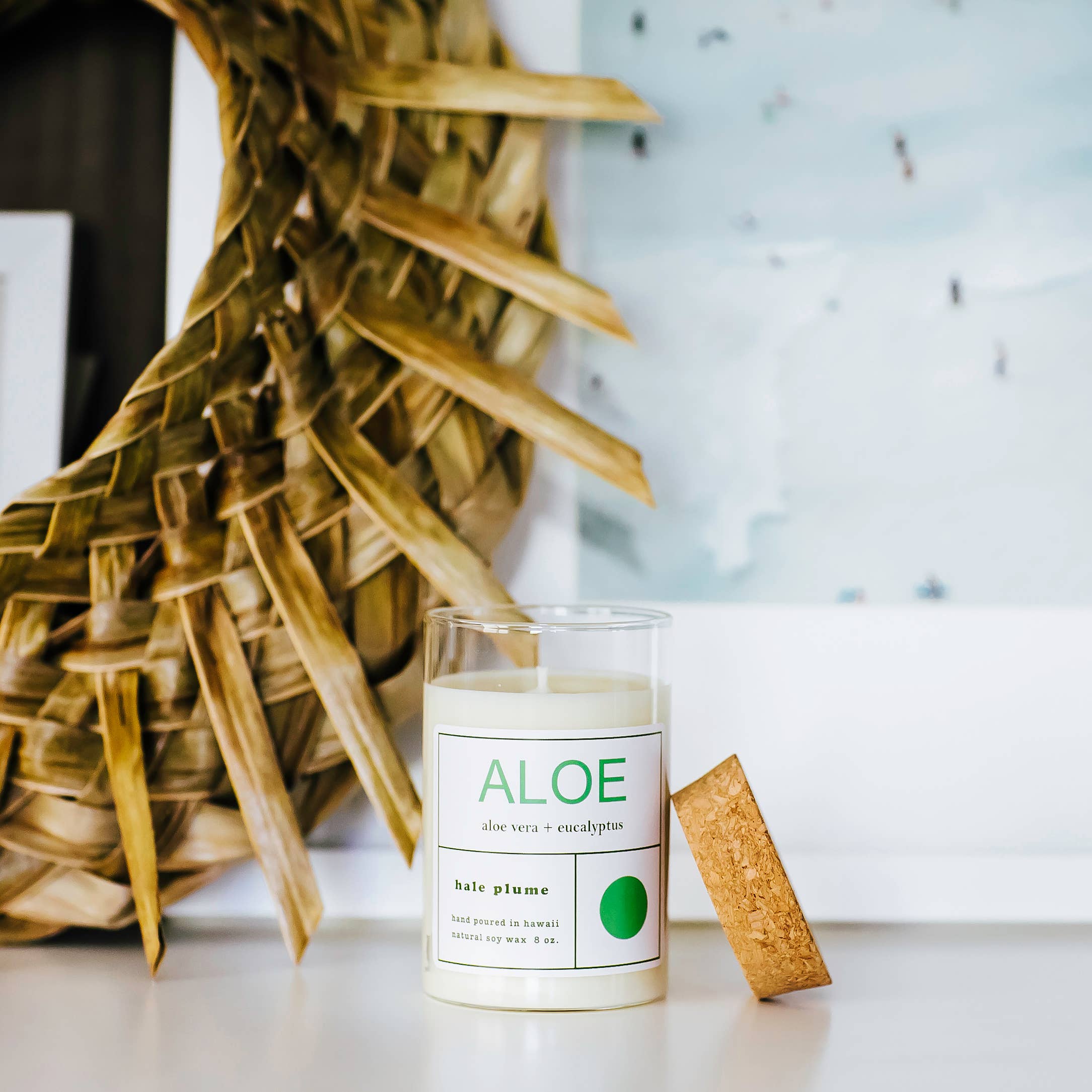 Hale Plume - Wholesale Jar/Filled Candle - ALOE Candle1