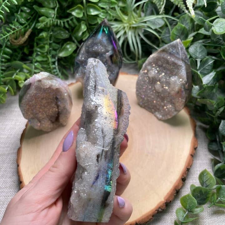 Copper Ashes - Wholesale Spiritual Stone/Crystal - Aura Plated Sphalerite Freeform3