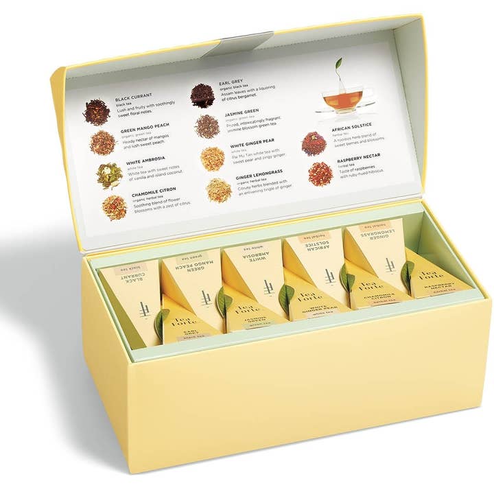 Tea Forte - Wholesale Tea Bags - Tea Forte Tea Tasting Assortment Presentation Box