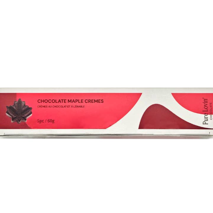 5 pc Organic Maple Cremes - Vegan/Gluten Free for wholesale by Pure Lovin' Chocolate