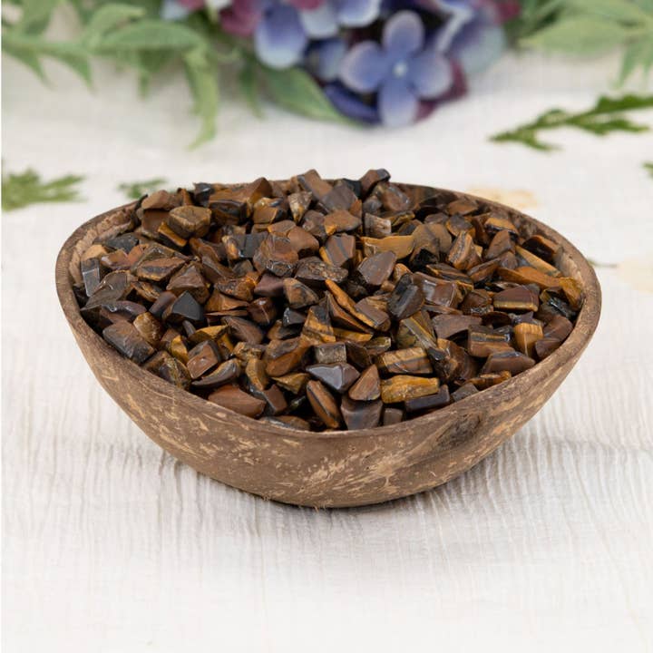 Éclats de cristal d'œil de tigre. 1 lb. pour la vente par Down To Earth