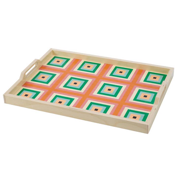 Plateau de service Squaresville Rust pour la vente par Wolfum Studio