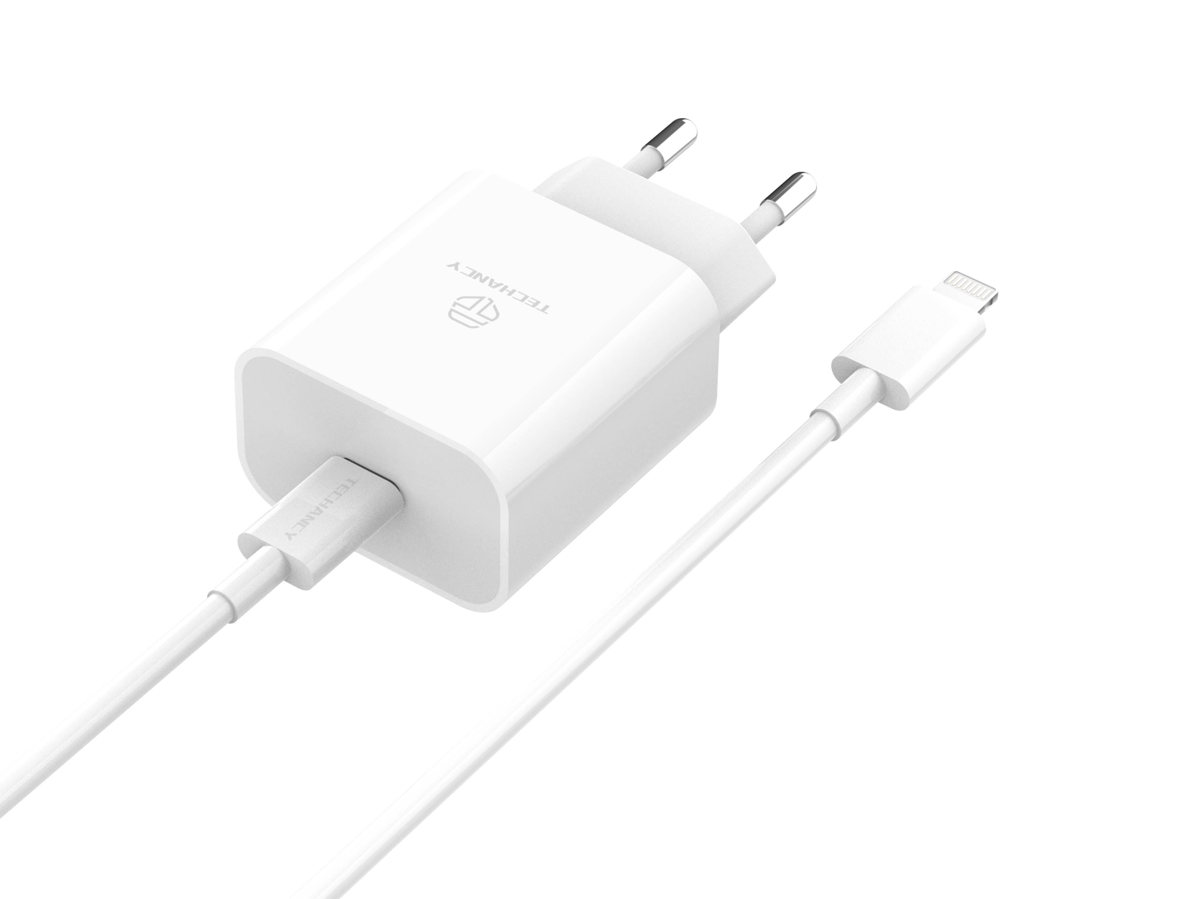 TECHANCY - Wholesale Power Adapter - 33W PD3.0 USB-C Fast Wall Charger with Type-C to Lightning 2