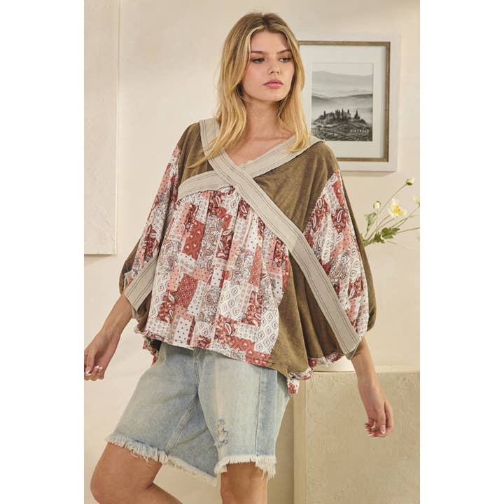 TVÄTTAD RIBBAD KORSAD LAPPTÄCKESTOPP för wholesale av Oli&Hali