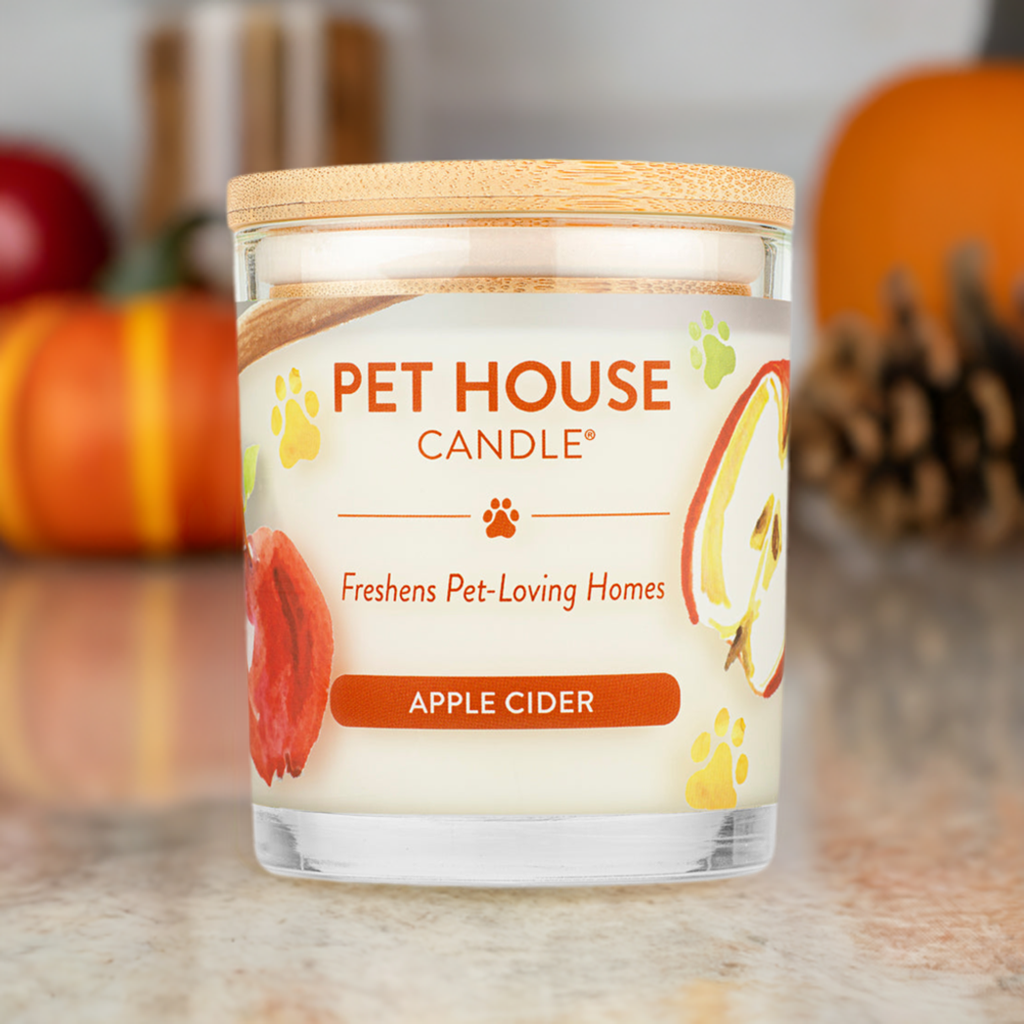 Pet House by One Fur All - Vente Bougie en bocal - Bougie cidre de pomme 9 oz pour les maisons qui aiment les animaux1