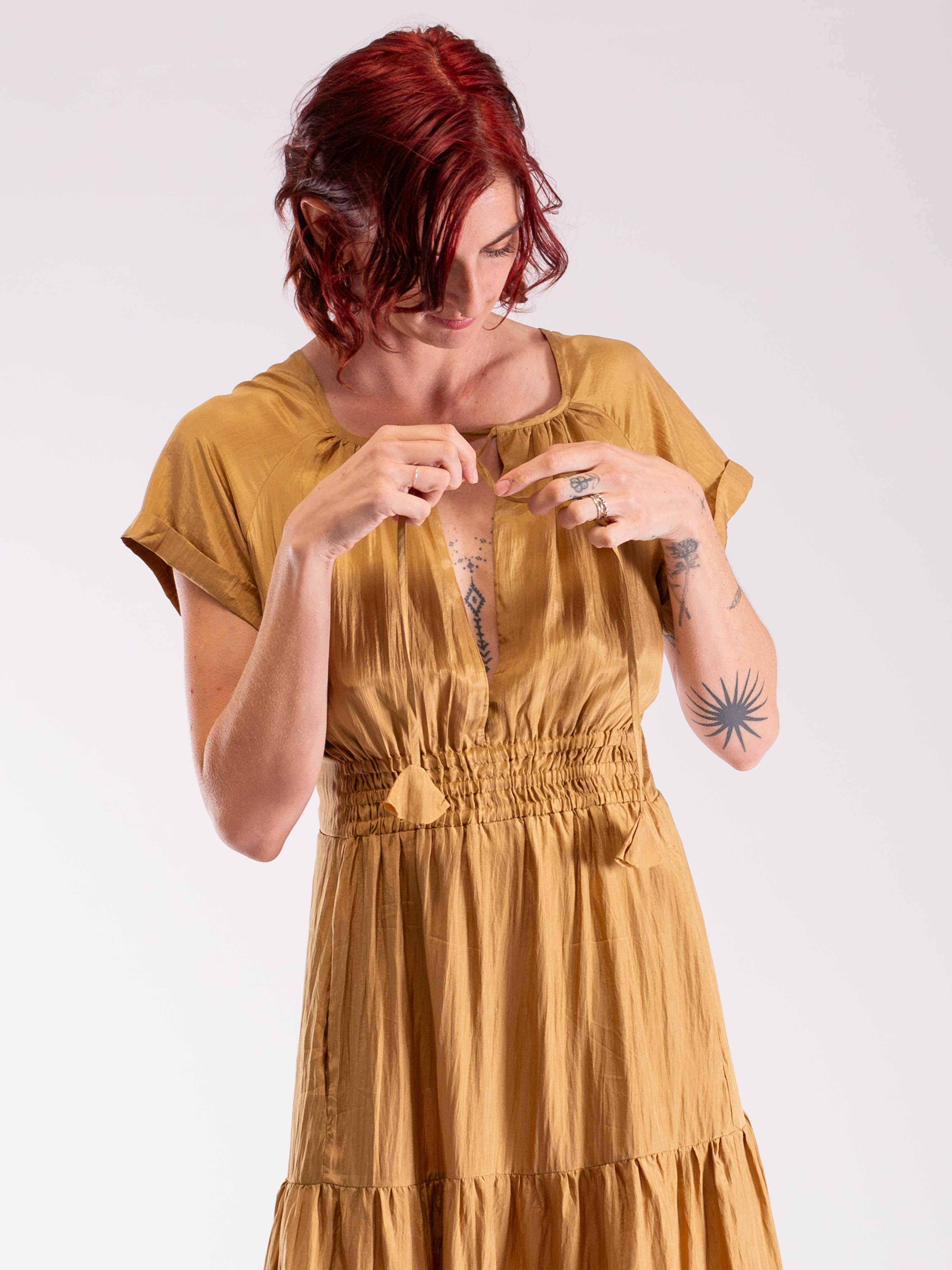 TABOO FASHION - Wholesale Dress – Women's - Amber pure silk dress8