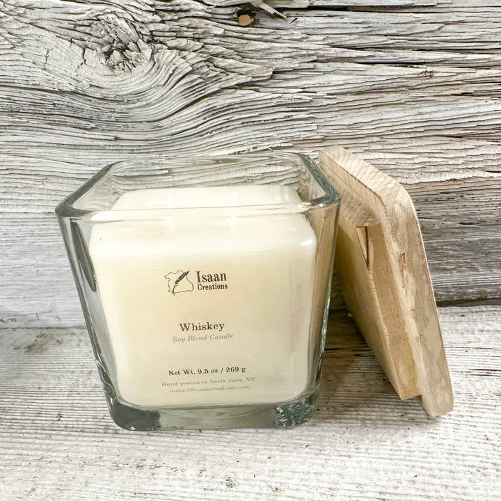 Whiskey Candle (9.5 oz) for wholesale by Isaan Creations
