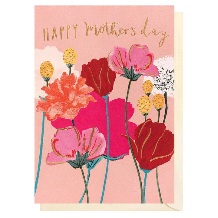 Dia da Mãe Flores Cor-de-Rosa | Cartão do Dia da Mãe por atacado de Louise Tiler