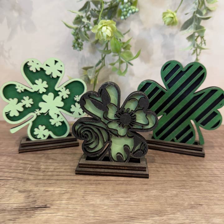 Trio di Trifogli P013761 per la vendita all'ingrosso da parte di Paisley Grace Makery